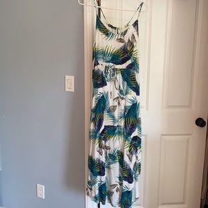 Tropical print maxi dress Medium